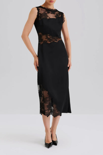 Kleid Desire Lace in Schwarz Malina