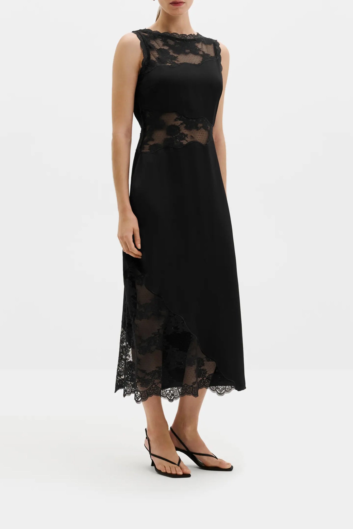 Kleid Desire Lace in Schwarz Malina
