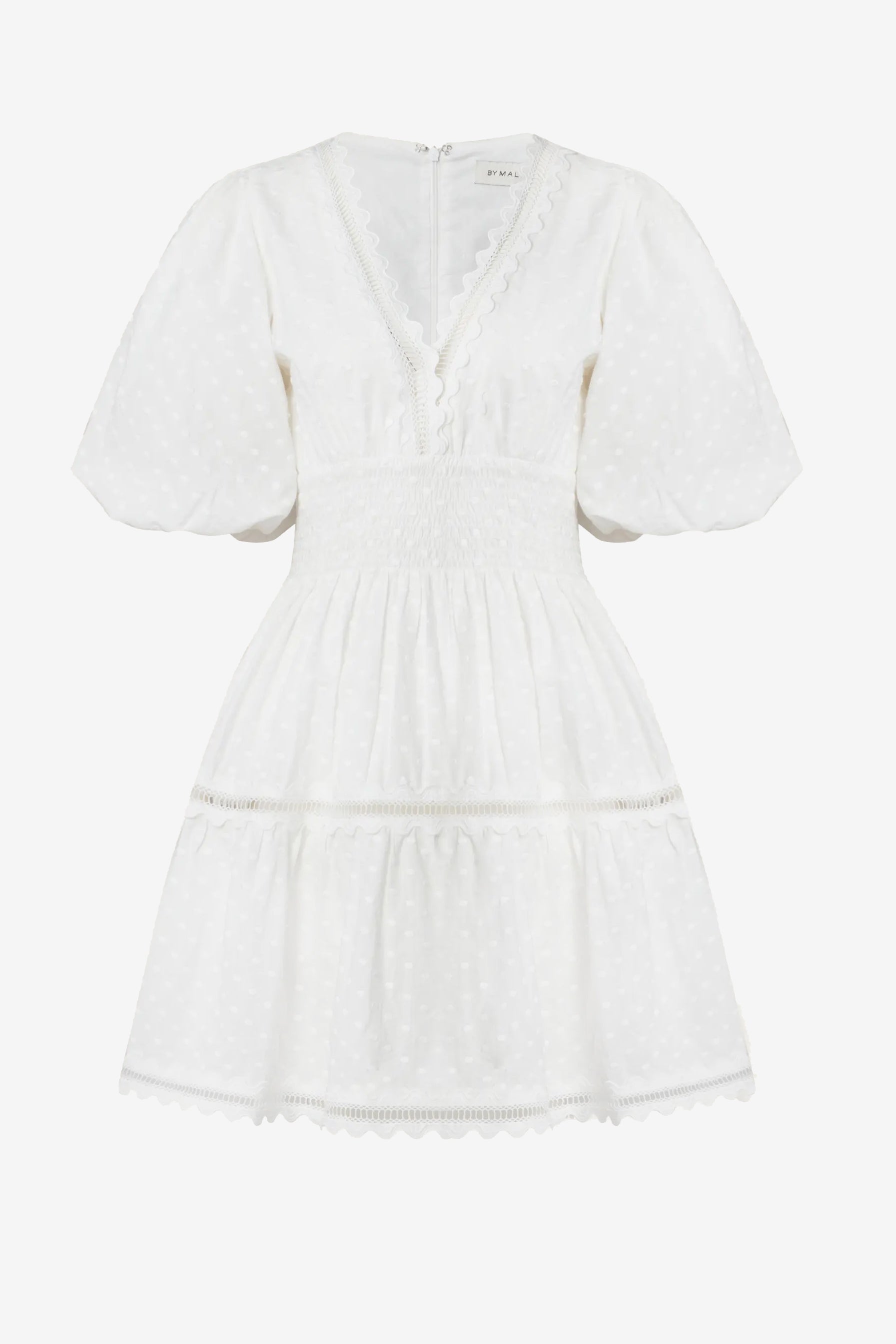 Kleid Elvira in Weiß Malina