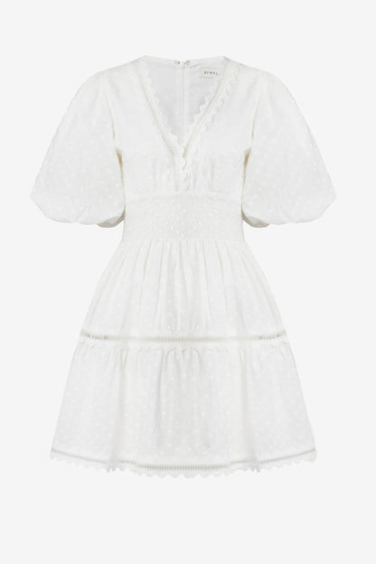 Kleid Elvira in Weiß Malina