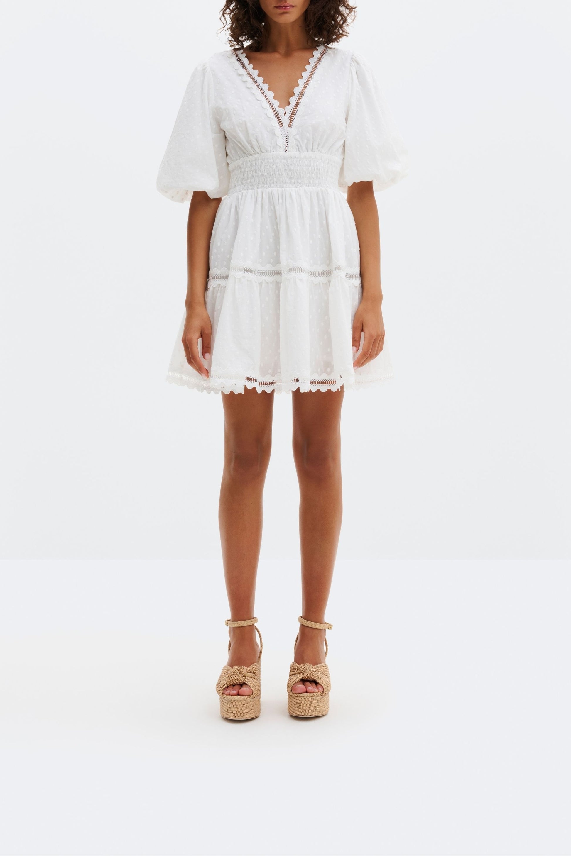 Kleid Elvira in Weiß Malina