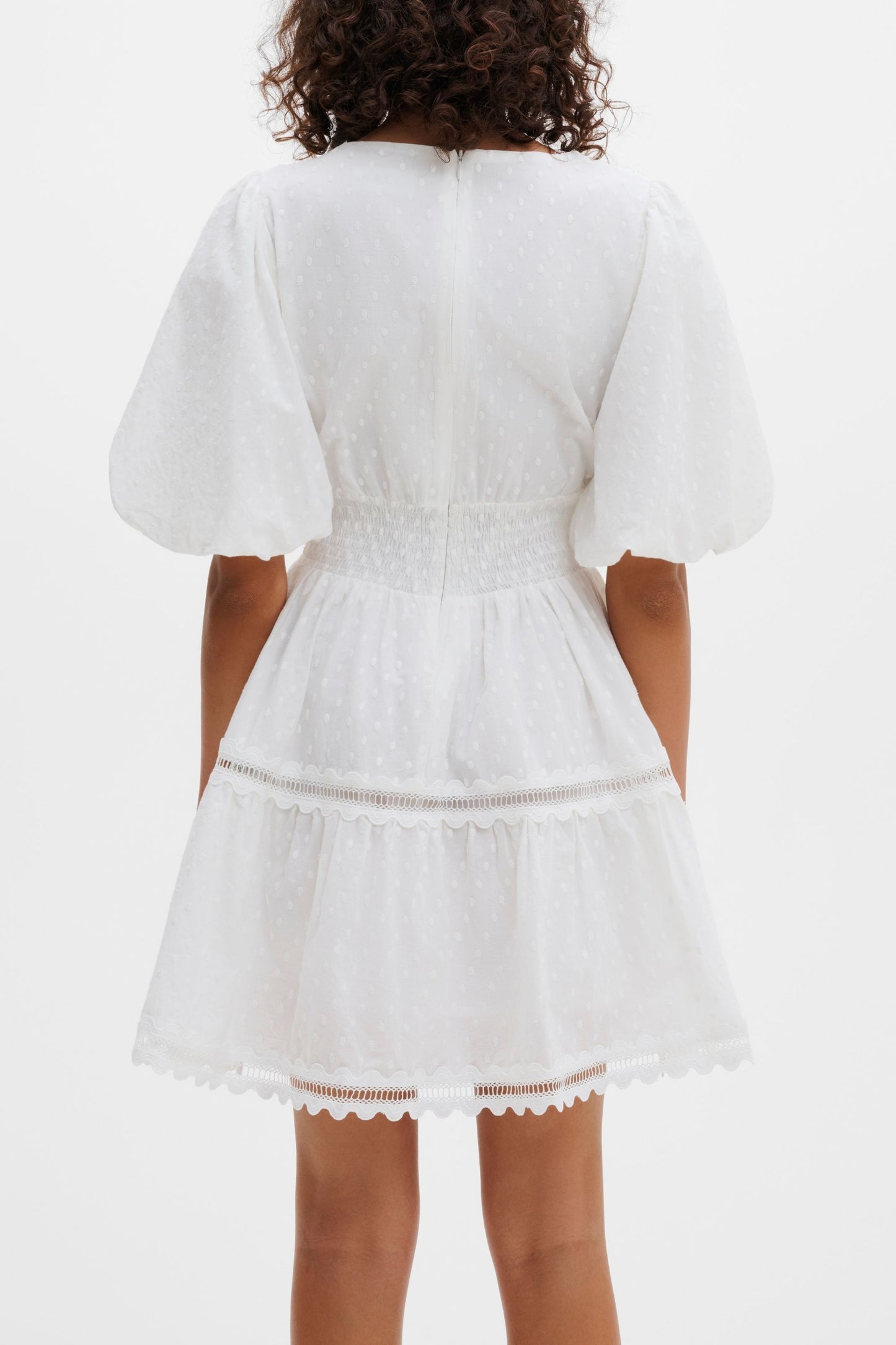 Kleid Elvira in Weiß Malina