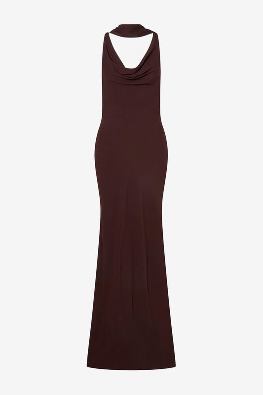 Vida Cowl Dress in EspressoMalina - Anita Hass
