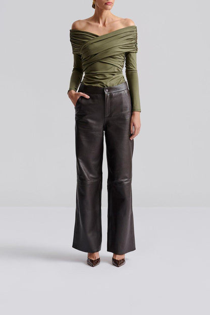 Top Siri in Olive Malina