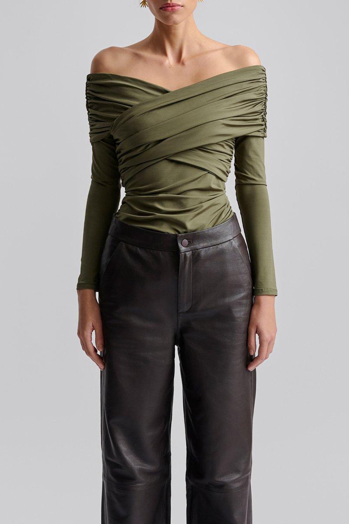 Top Siri in Olive Malina