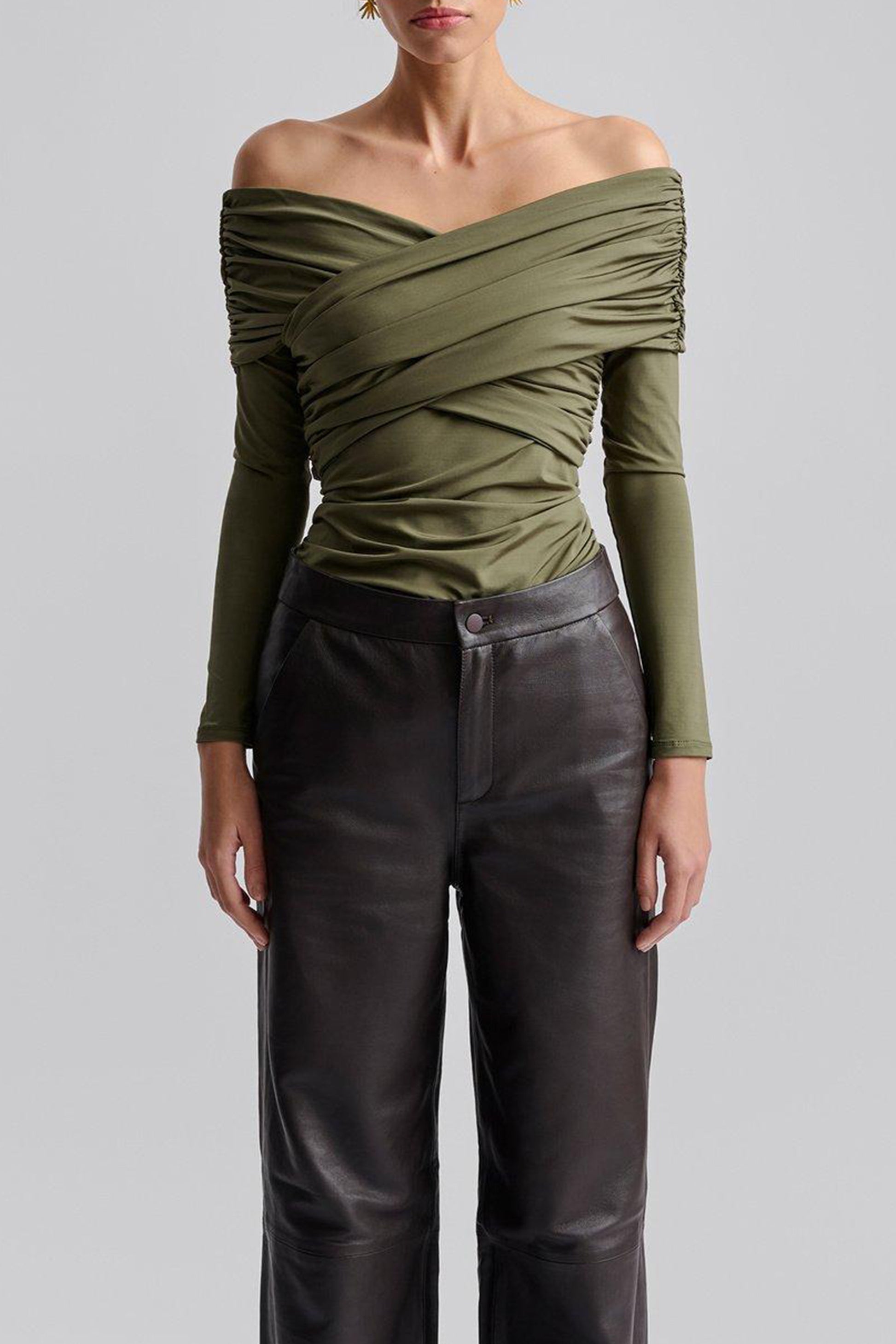 Top Siri in Olive Malina