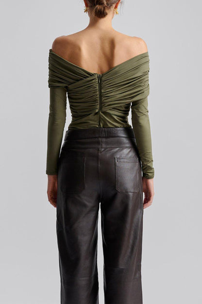 Top Siri in Olive Malina