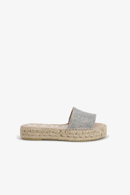 Sandale Double Sole in Silver Manebi