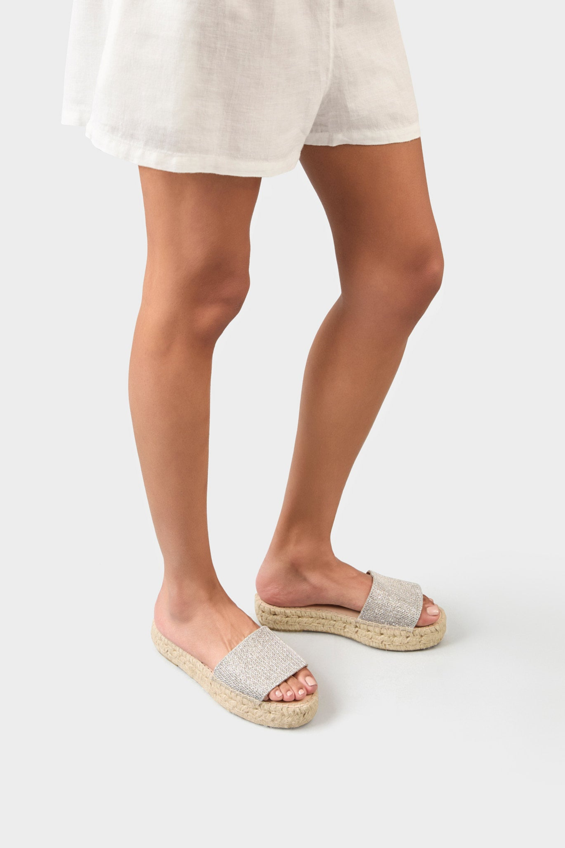 Double Sole Sandals in SilverManebi - Anita Hass