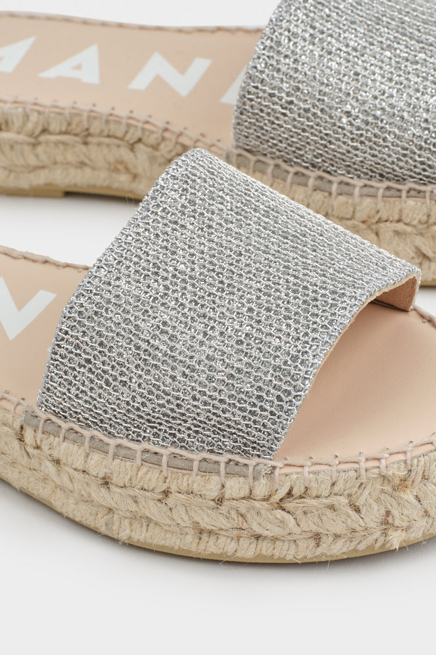 Double Sole Sandals in SilverManebi - Anita Hass