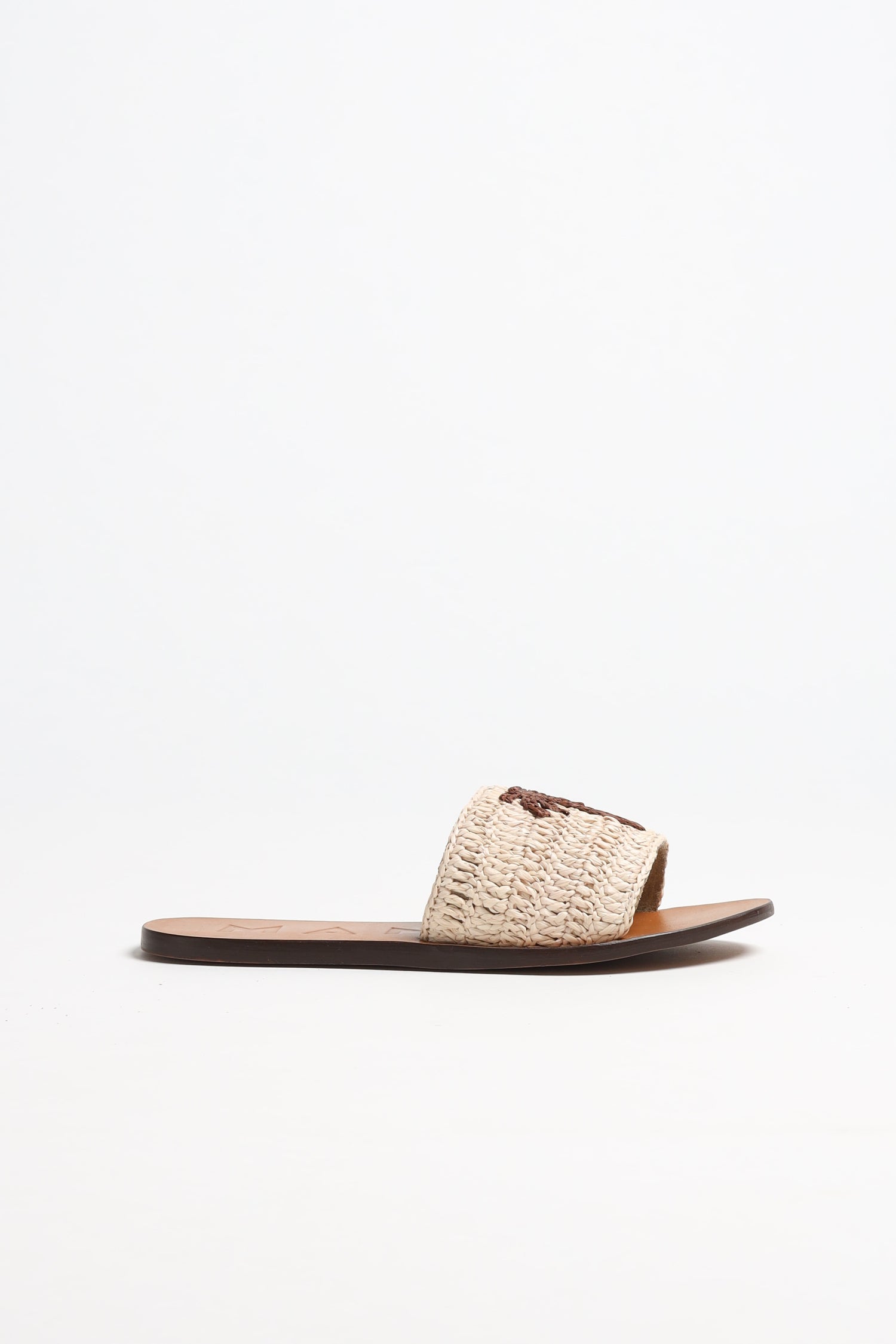 Sandale Raffia in Natural/Cocoa Palm Manebi