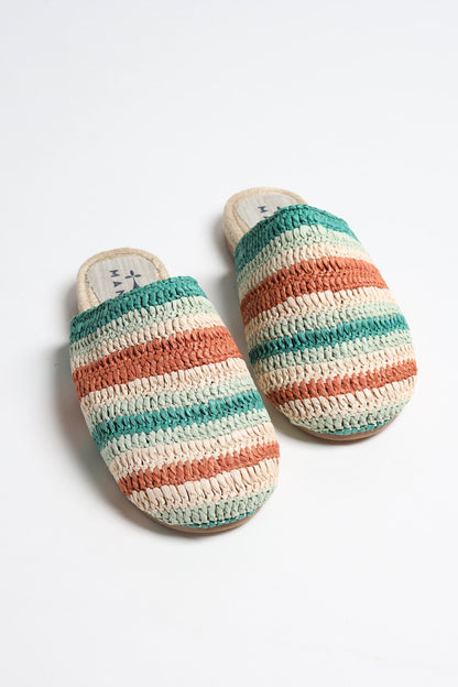 Slipper Yucatán in Pastel Mint Manebi
