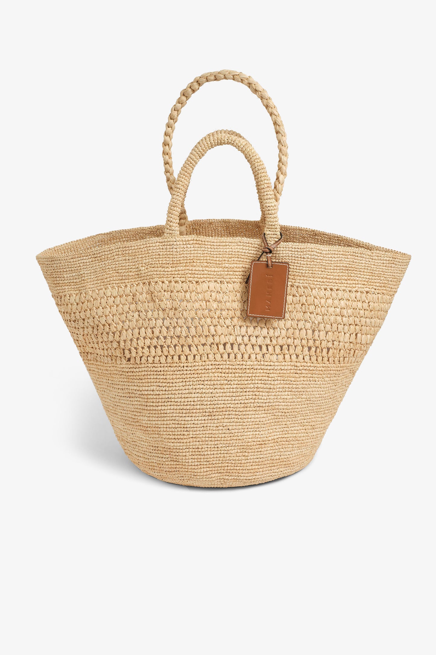 Fiji Raffia Bag in Natural Manebi - Anita Hass