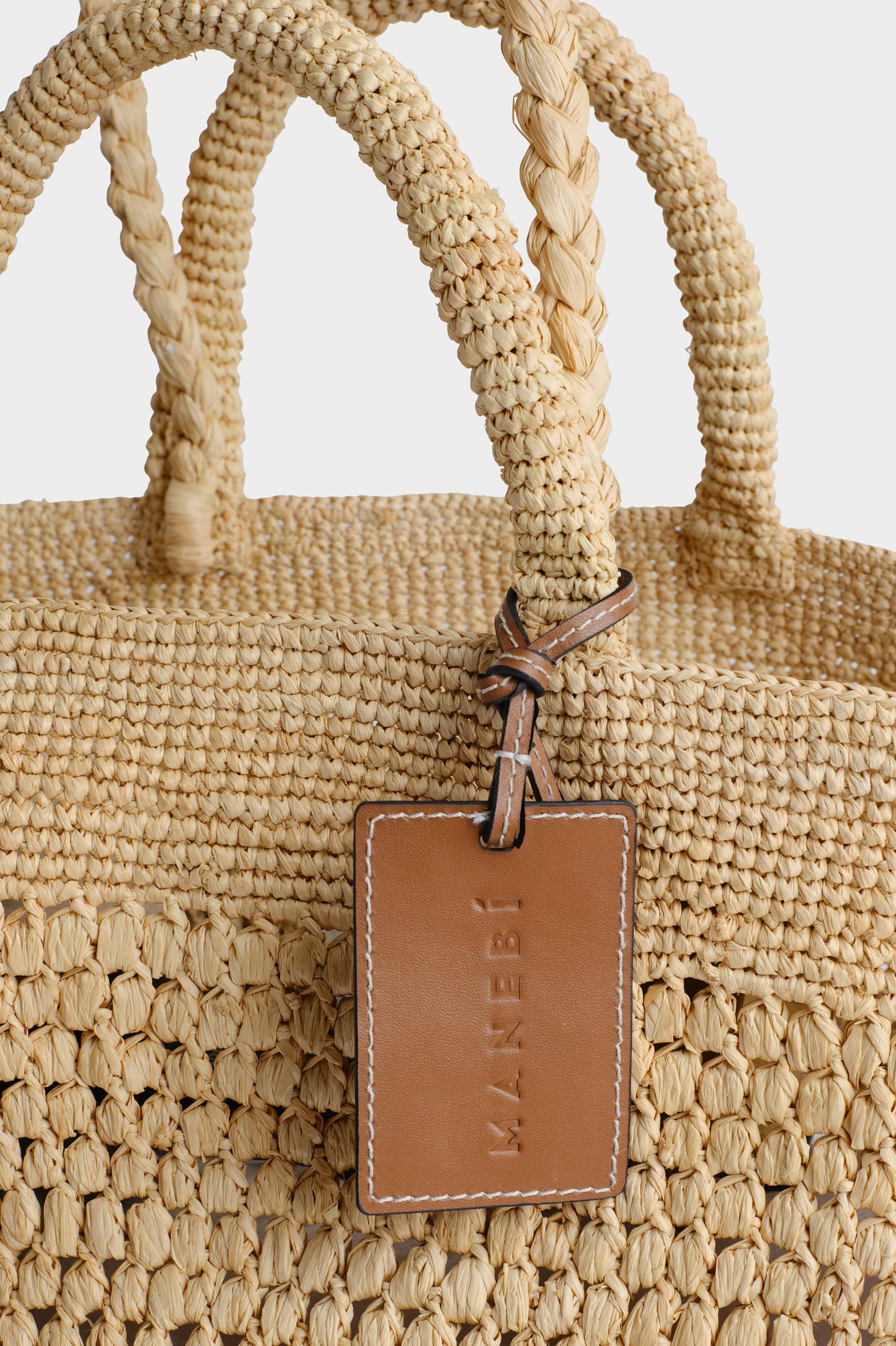 Fiji Raffia Bag in Natural Manebi - Anita Hass