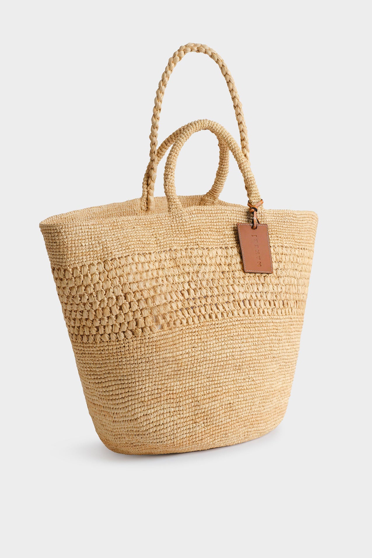 Fiji Raffia Bag in Natural Manebi - Anita Hass