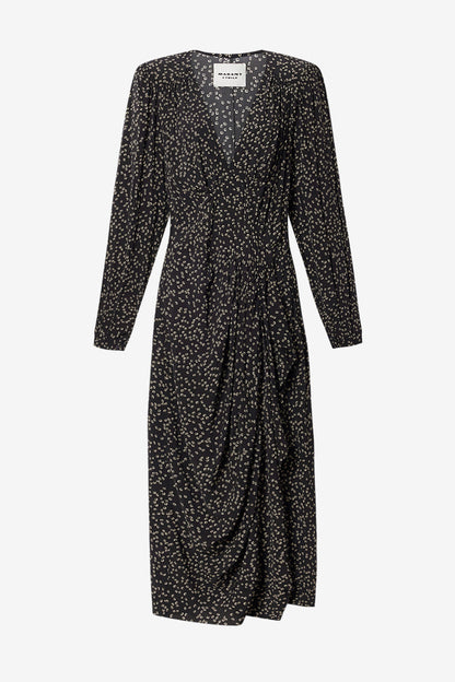 Kleid Daylia in Schwarz/Creme Marant Etoile