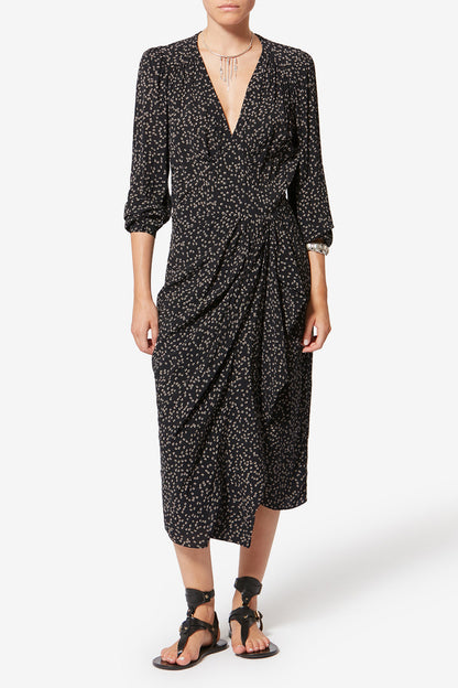 Kleid Daylia in Schwarz/Creme Marant Etoile