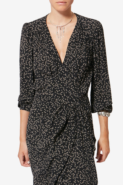 Kleid Daylia in Schwarz/Creme Marant Etoile