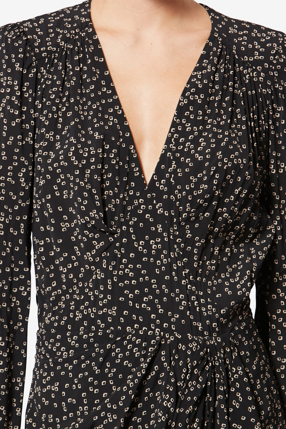 Kleid Daylia in Schwarz/Creme Marant Etoile