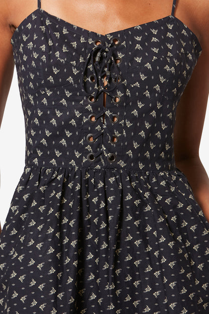Dryma Dress in Black/Ecru by Marant Etoile - Anita Hass