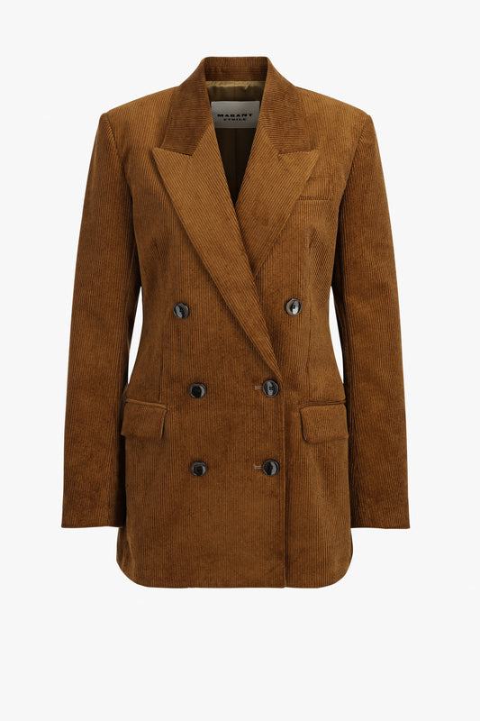 Rasma Cord Blazer in Caramel