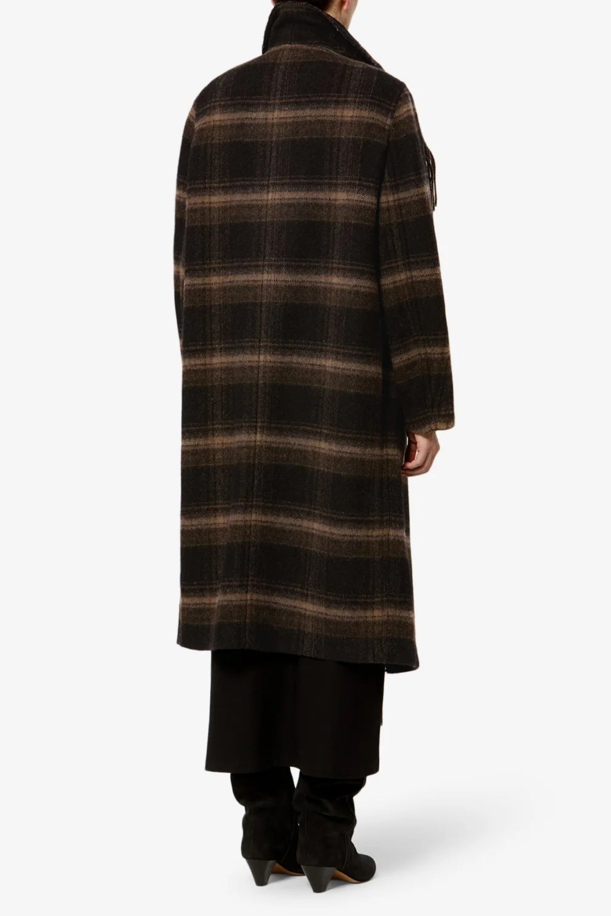 Mantel Gihan in Schwarz/Khaki Marant Etoile