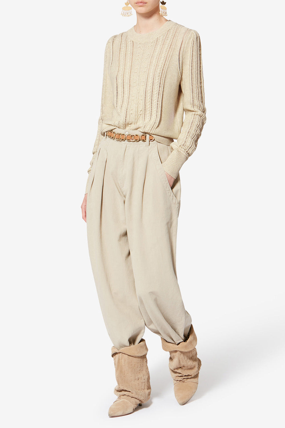 Kalyn Sweater in Light Grey Marant Etoile - Anita Hass