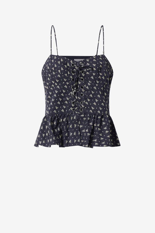 Top Dolma in zwart/ecru Marant Etoile - Anita Hass