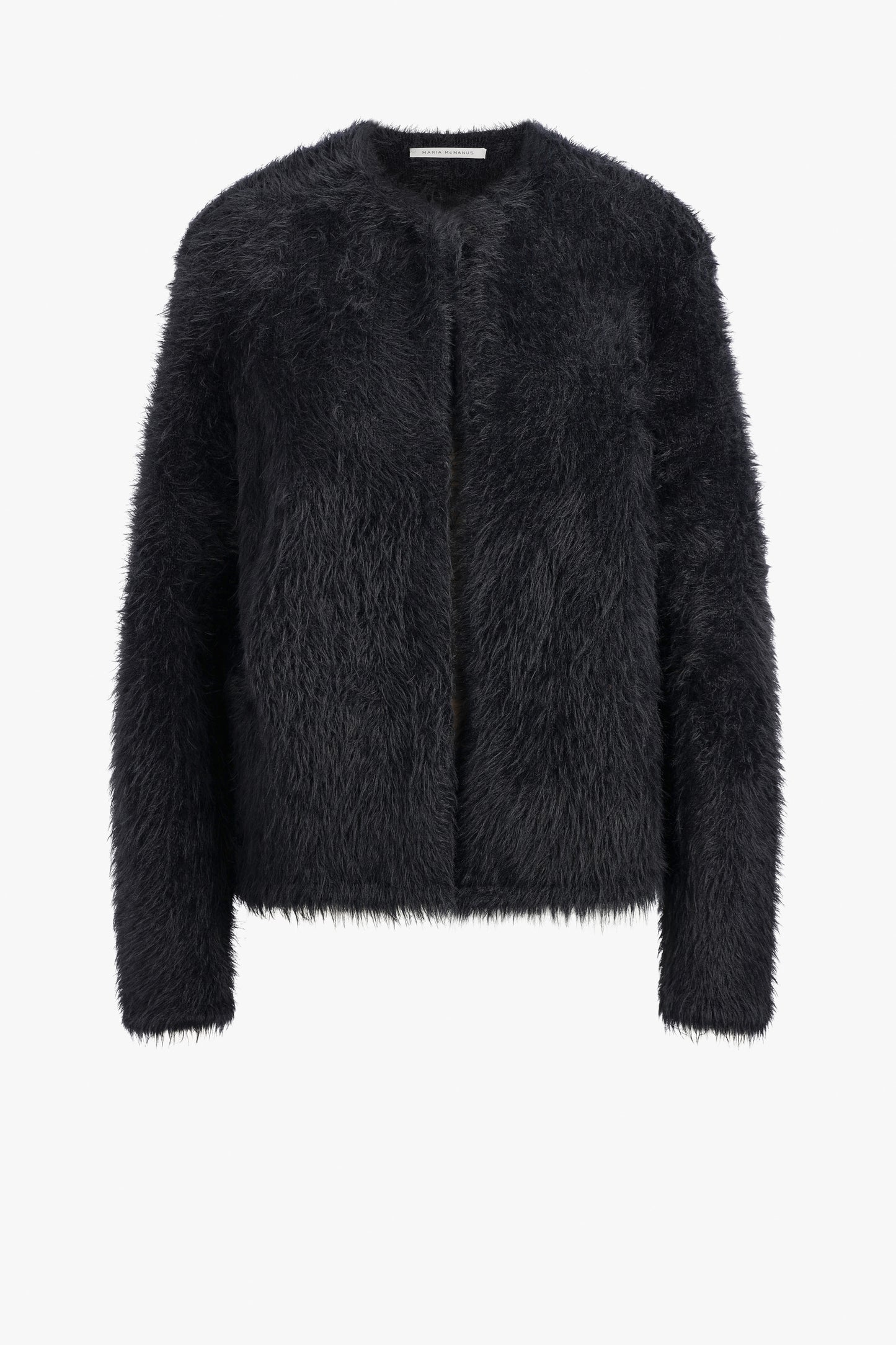 Furry Cardigan in Midnight