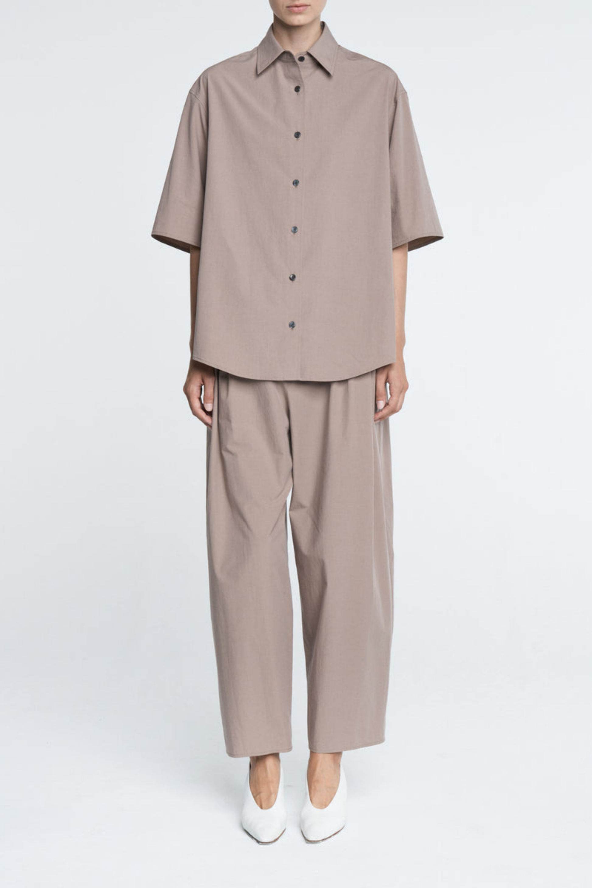 Balloon Drawstring Pants in Mouseback by Maria McManus - Anita Hass