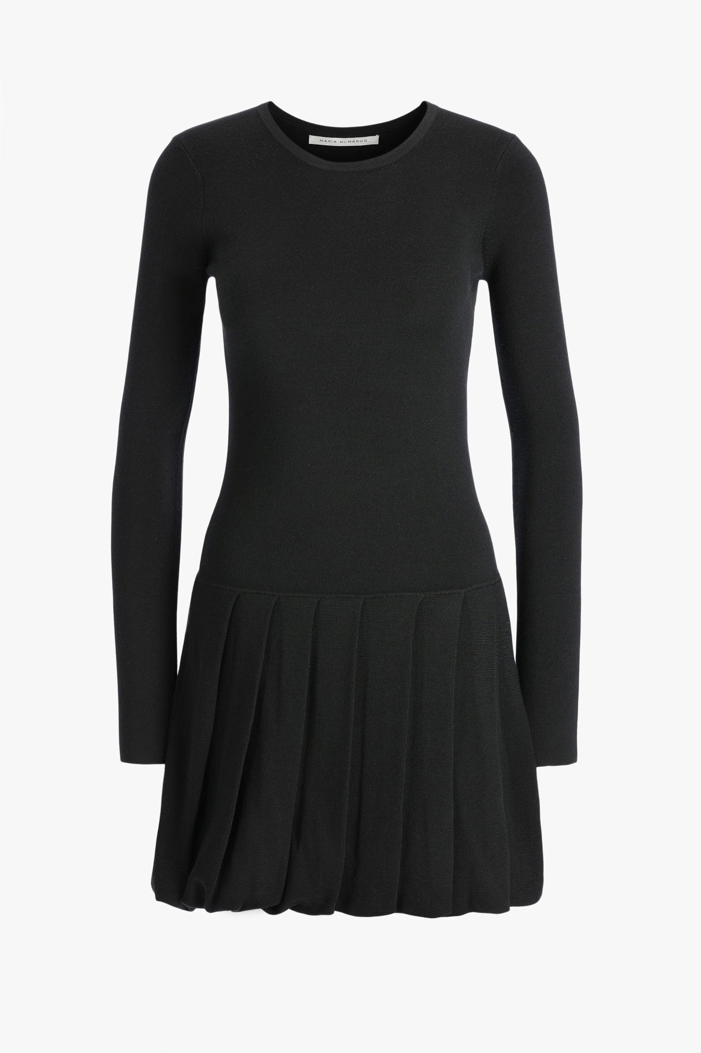 Black Ruched Balloon Dress by Maria McManus - Anita Hass