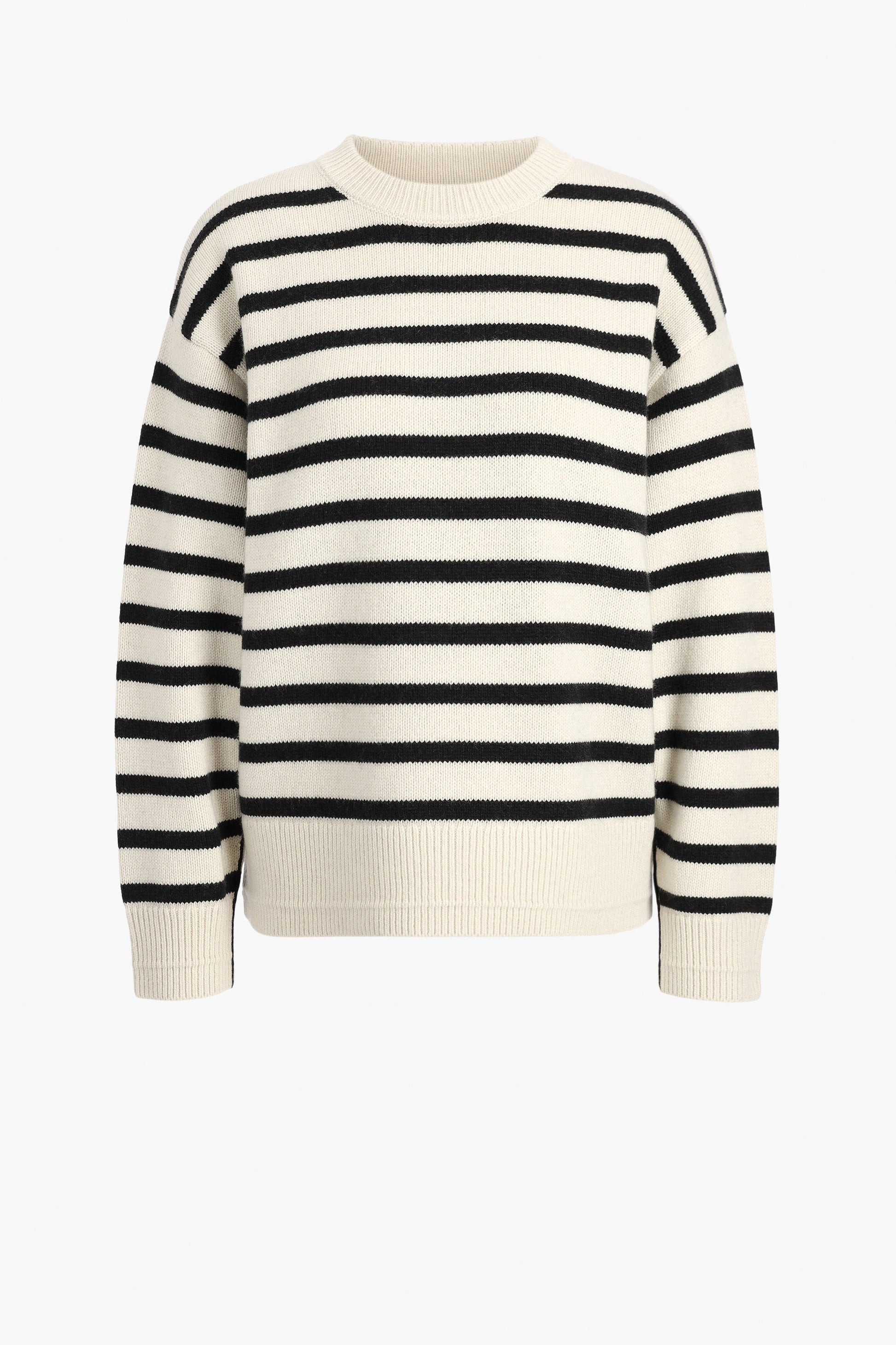 Pullover Ladder Cape in Ivory/Black Maria McManus