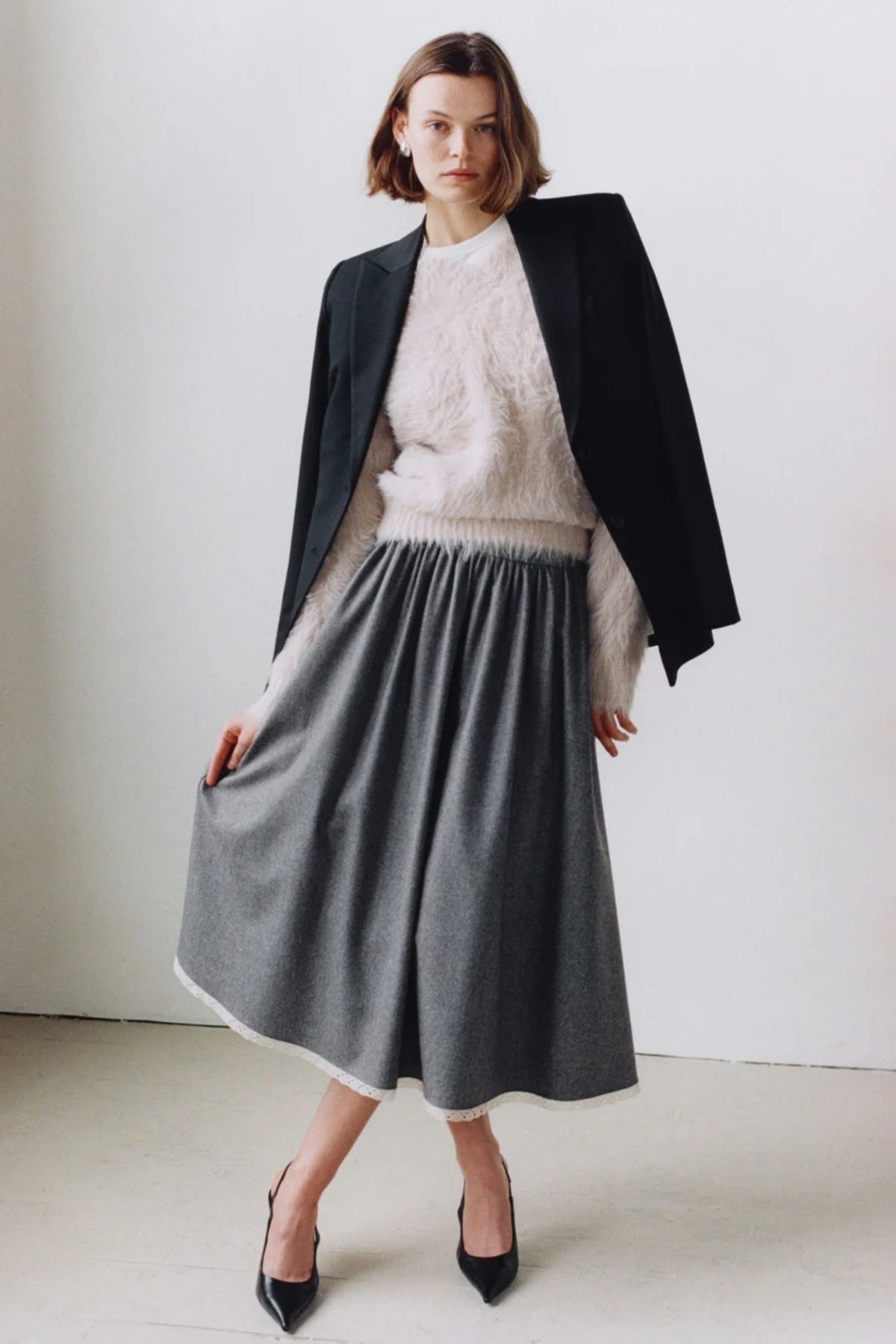 Pullover Shrunken in Pumice Maria McManus
