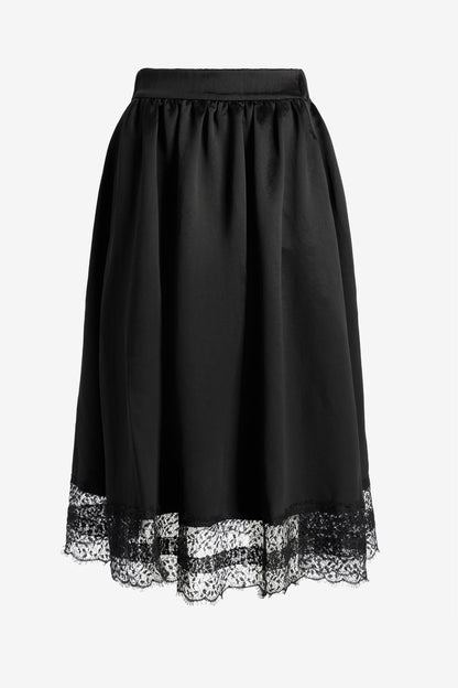 Rock Gathered Lace in Schwarz Maria McManus