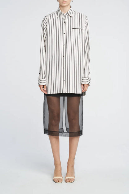 Sheer Skirt in Black by Maria McManus - Anita Hass