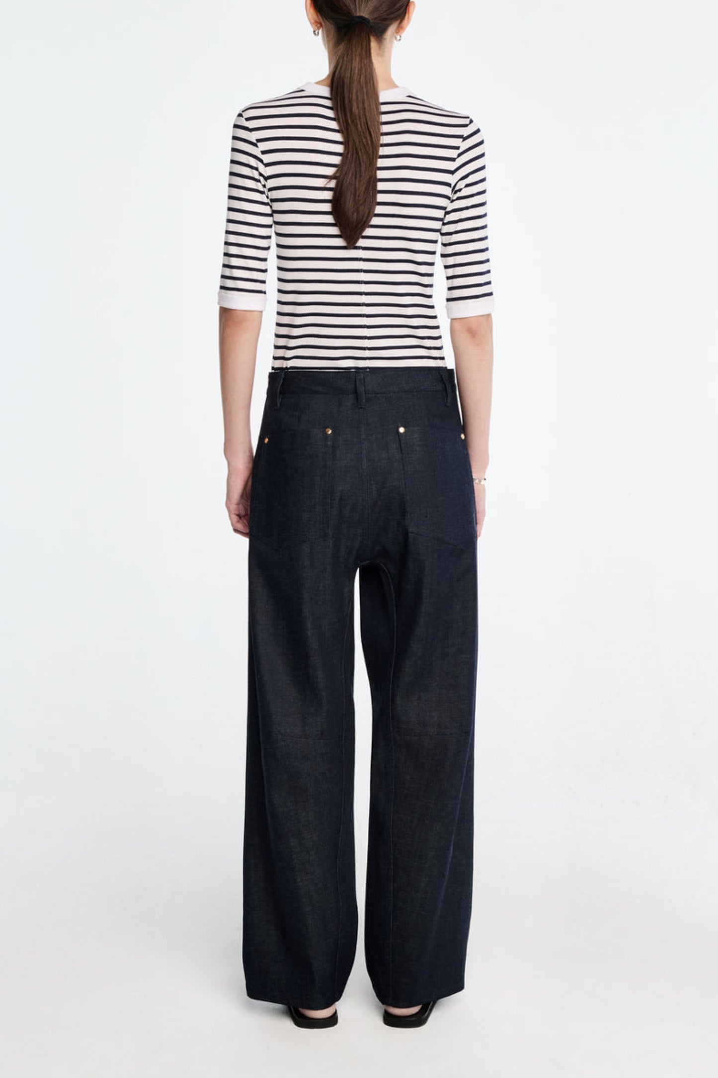 T-Shirt Baby T in Navy/White Maria McManus