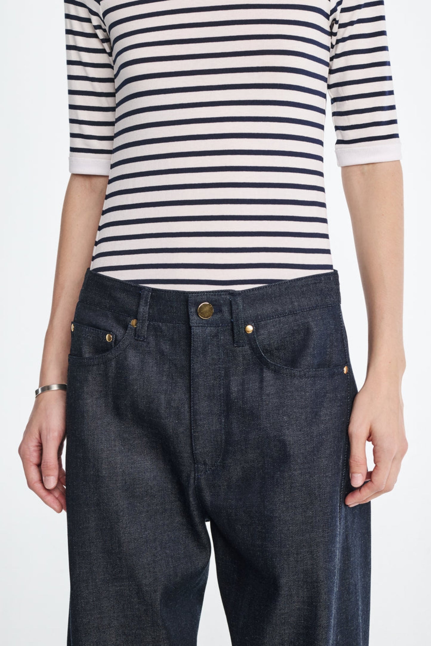 T-Shirt Baby T in Navy/White Maria McManus