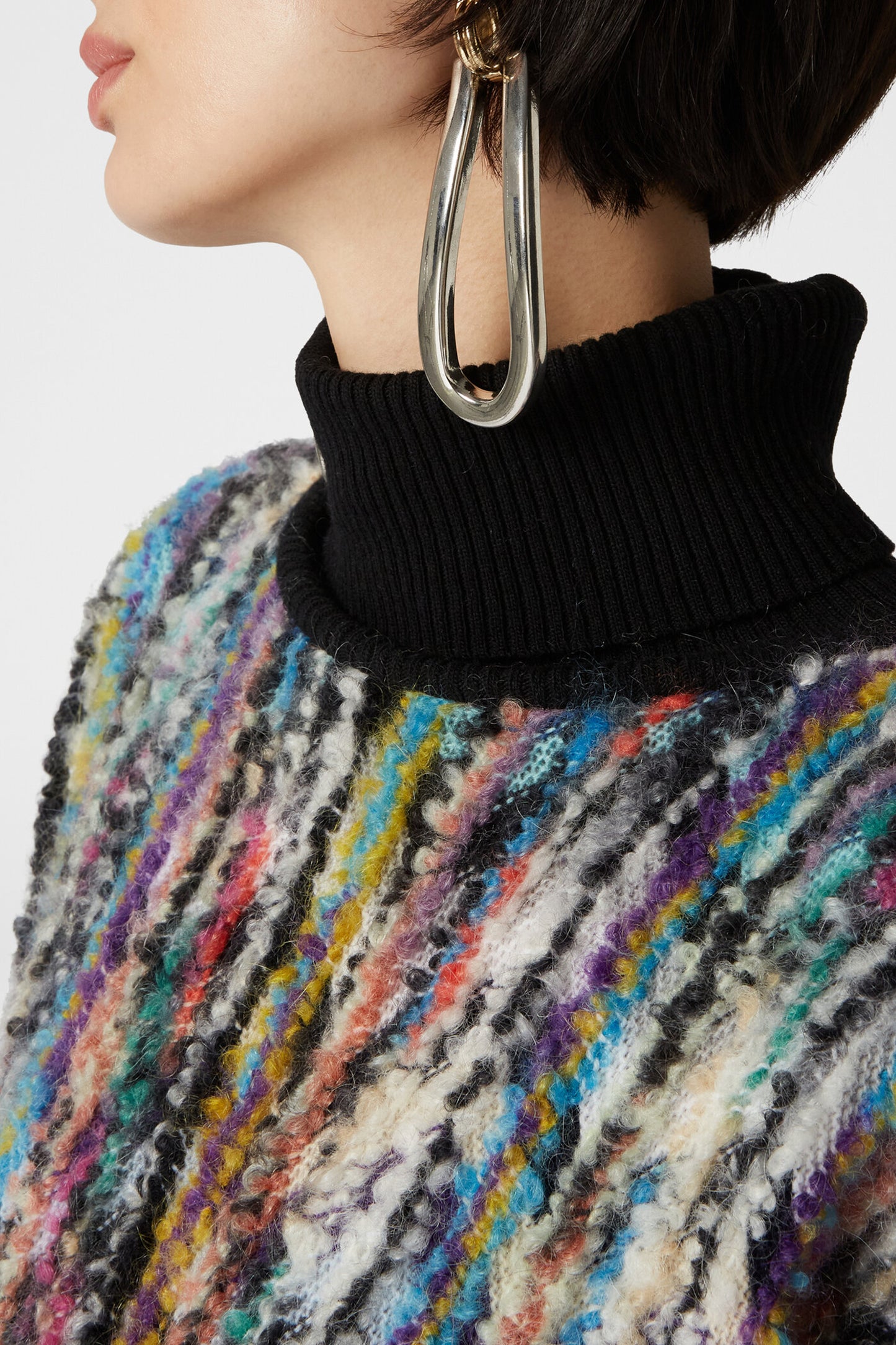 Rollkragenpullover Boucle in SchwarzMissoni - Anita Hass