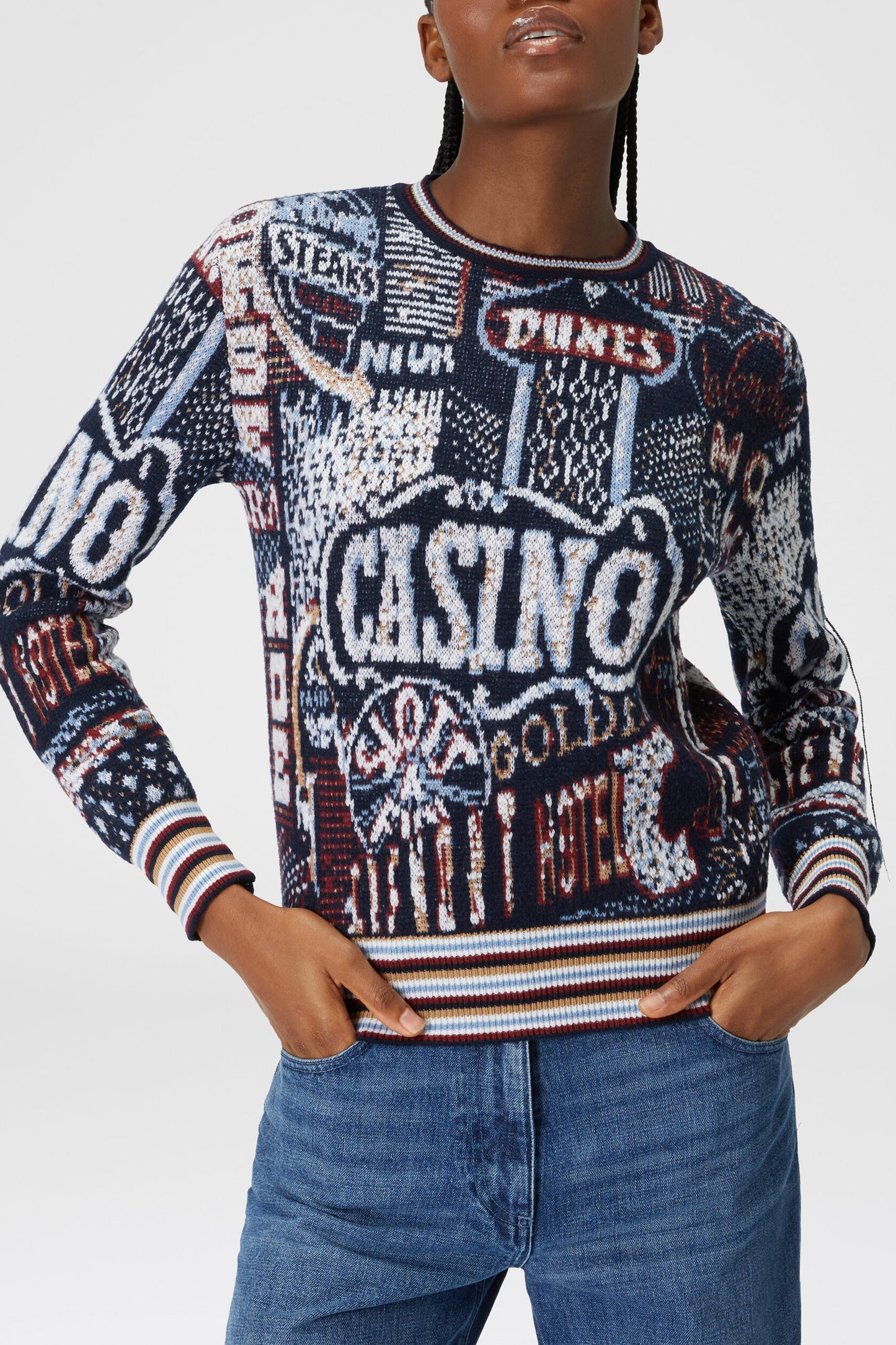 Pullover Casino in NavyMissoni - Anita Hass