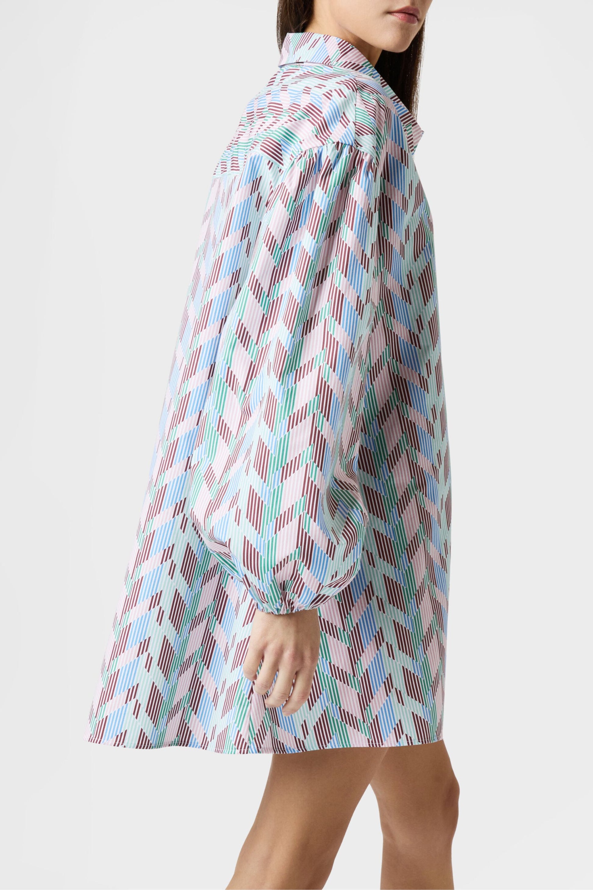 Hemdkleid in Multi Stripes Missoni
