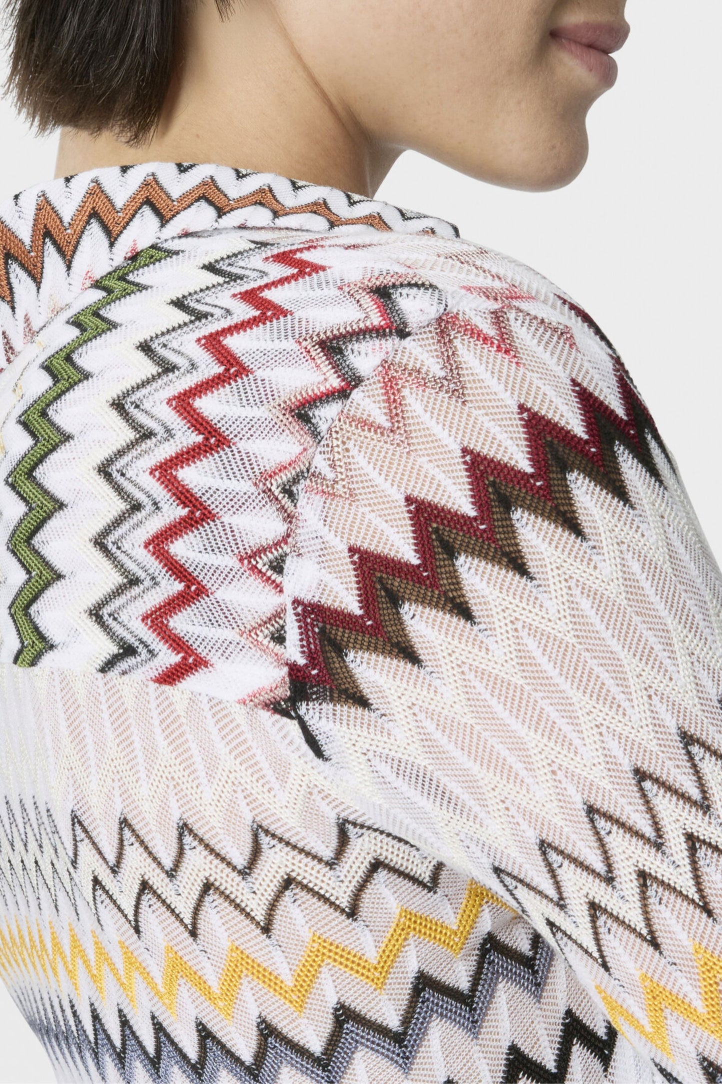 Long-Sleeve Shirt in Light Zig Zag by Missoni - Anita Hass