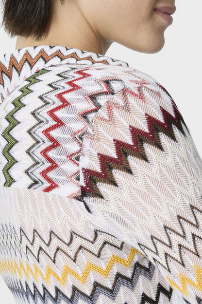 Long-Sleeve Shirt in Light Zig Zag by Missoni - Anita Hass