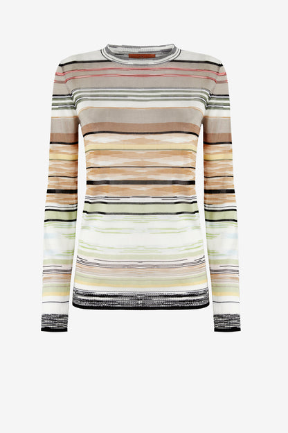 Jersey en color salvia/camel de Missoni - Anita Hass