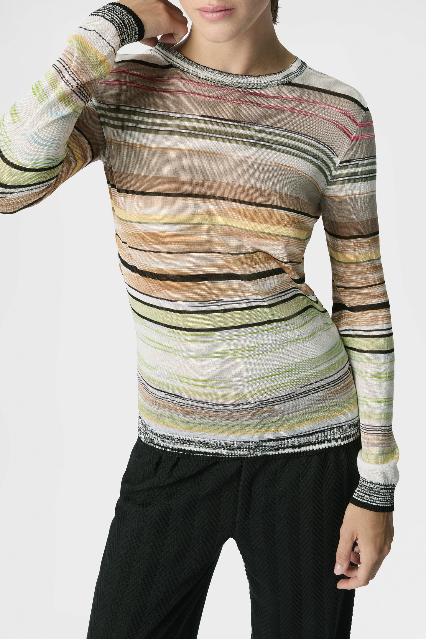 Jersey en color salvia/camel de Missoni - Anita Hass