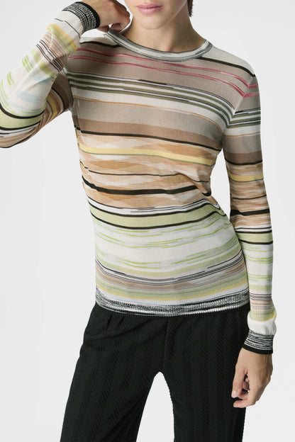 Jersey en color salvia/camel de Missoni - Anita Hass