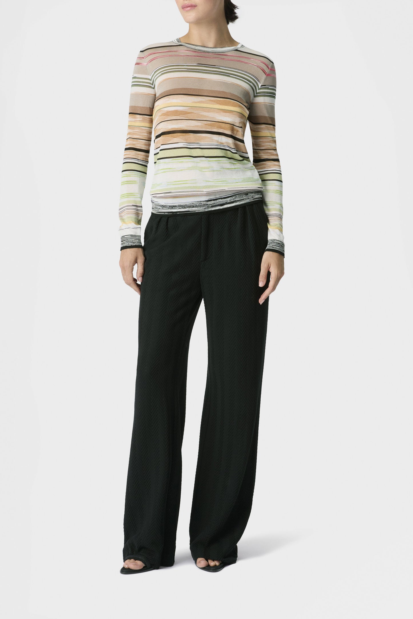 Jersey en color salvia/camel de Missoni - Anita Hass