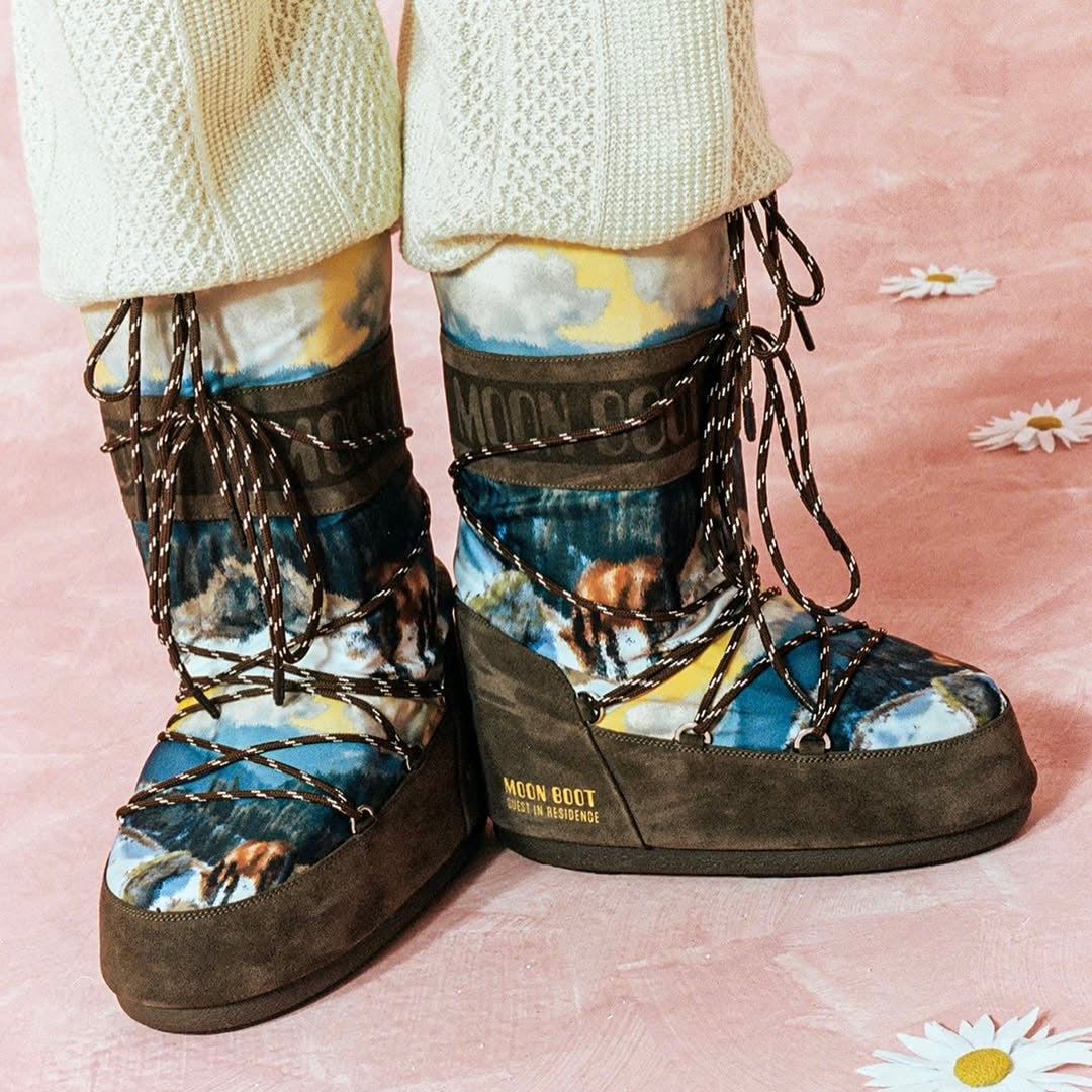 Moon Boot Icon Postcard in Cocoa – anitahass.com