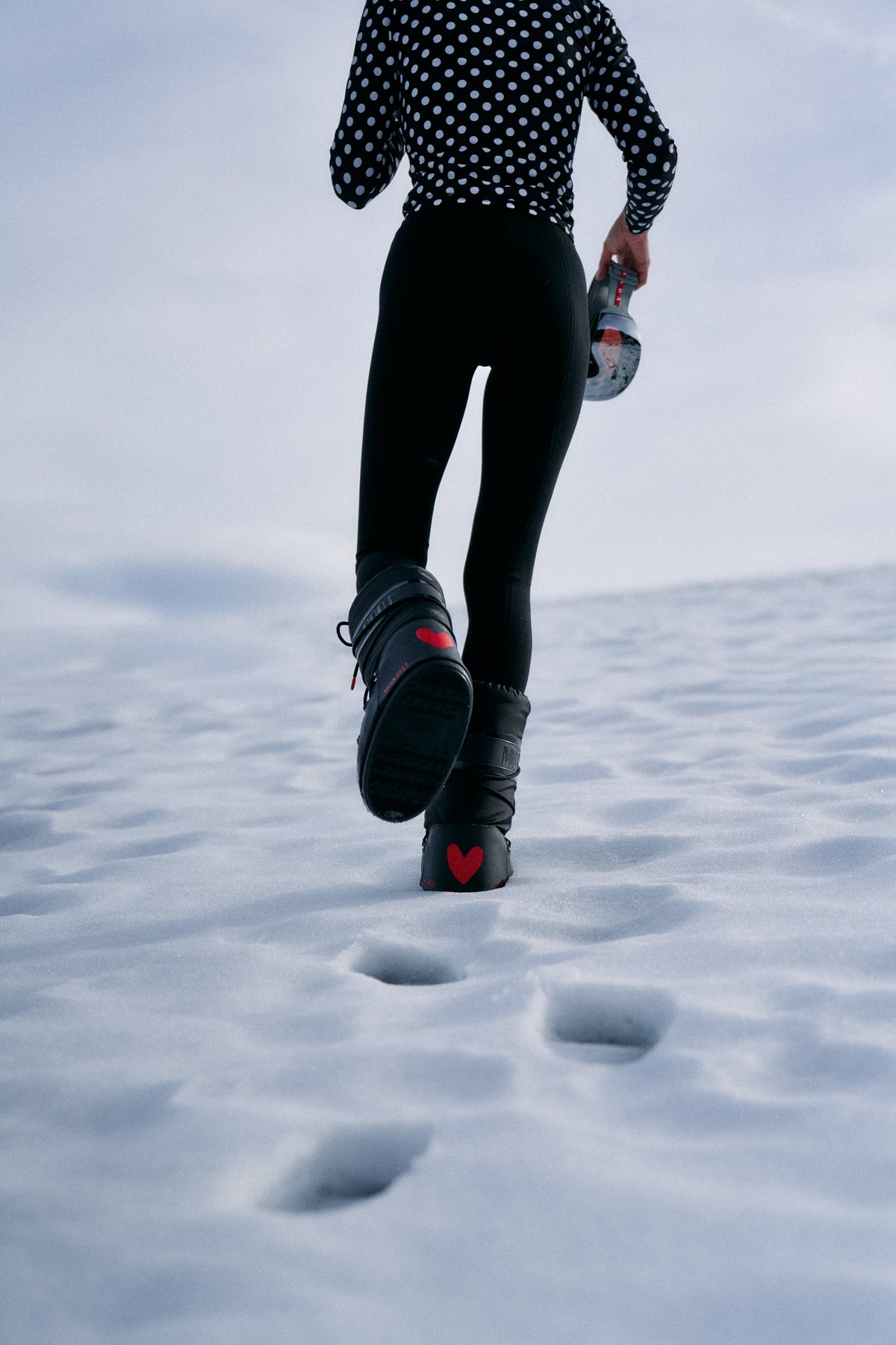 Moon Boot Icon 'Heart' in zwart Moon Boot x Anita Hass - Anita Hass