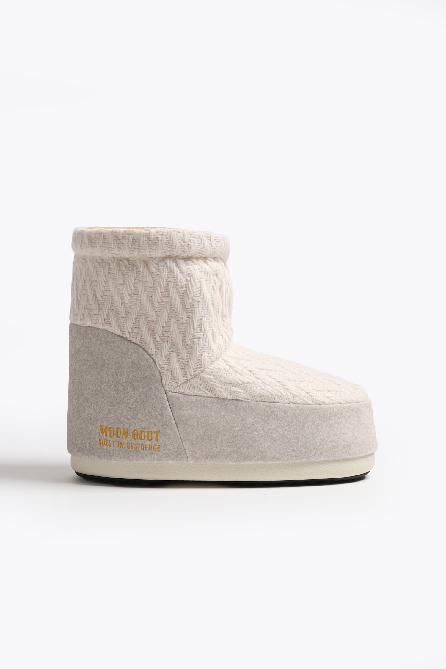 Moon Boot Icon Low Knit in White SandMoon Boot x Guest in Residence - Anita Hass