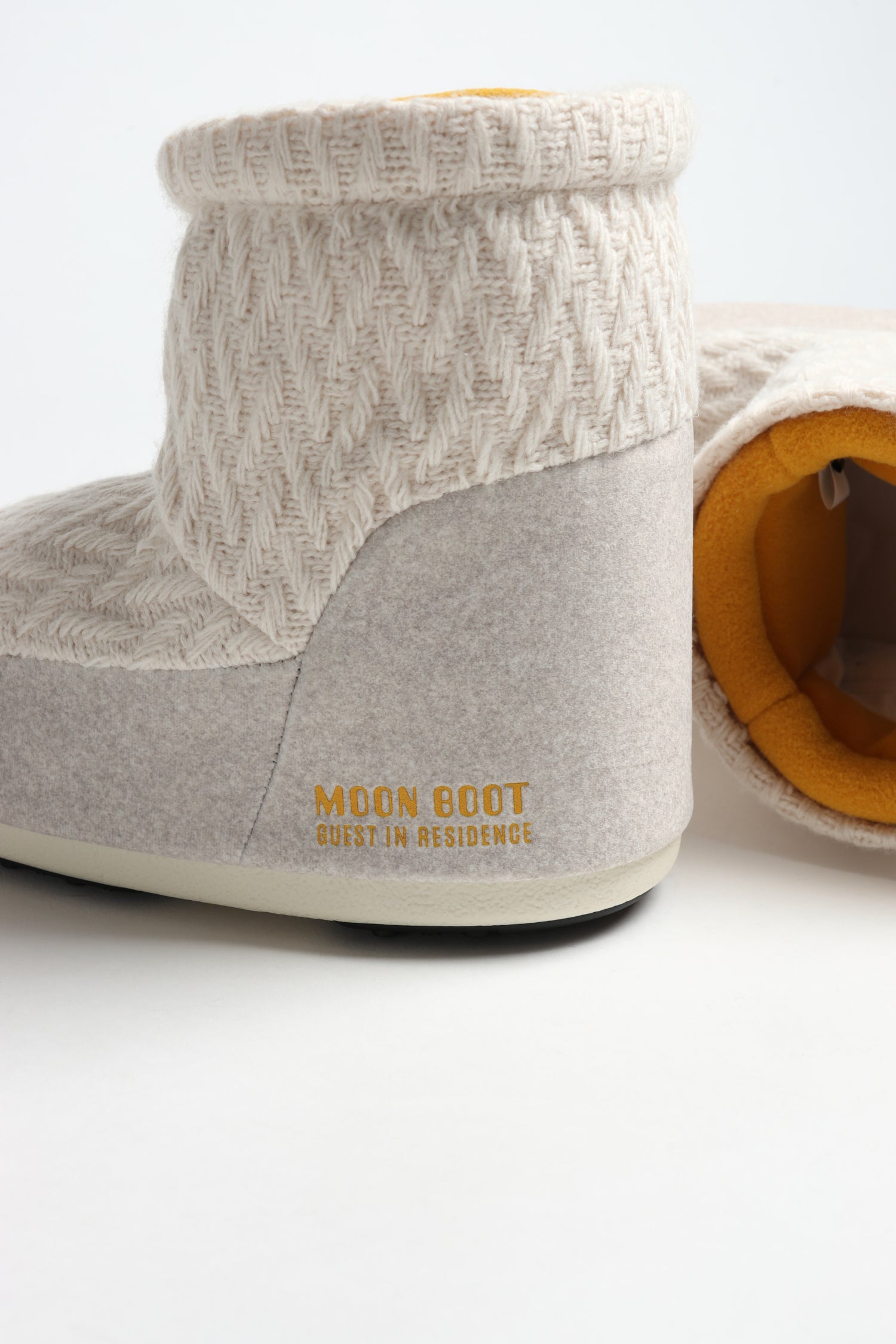 Moon Boot Icon Low Knit in White SandMoon Boot x Guest in Residence - Anita Hass